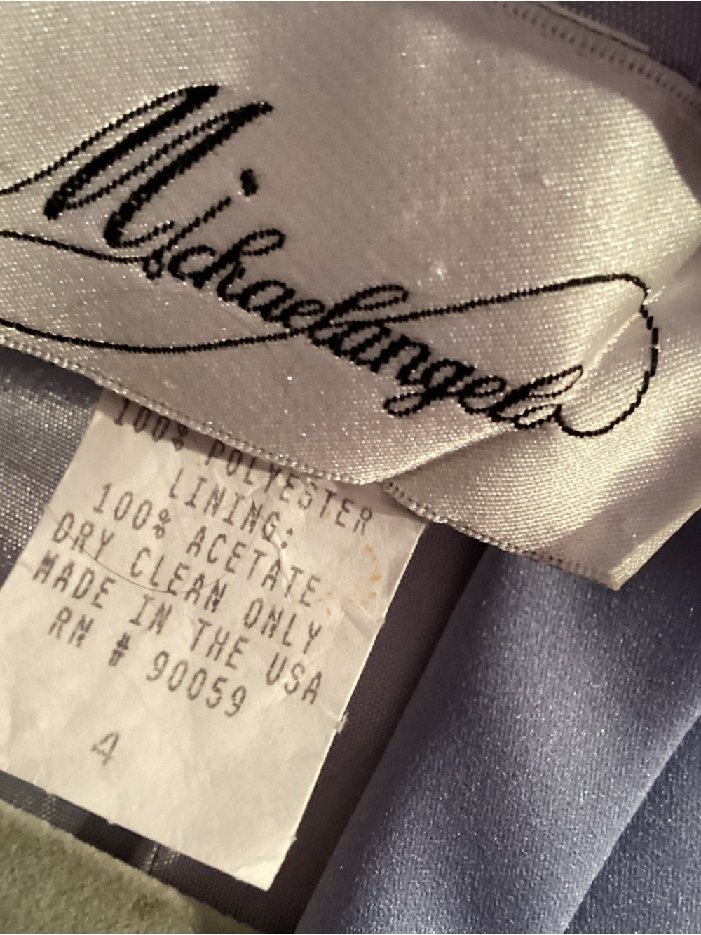 Michaelangelo Lavender A-Line Maxi Gown - Picture 3 of 4